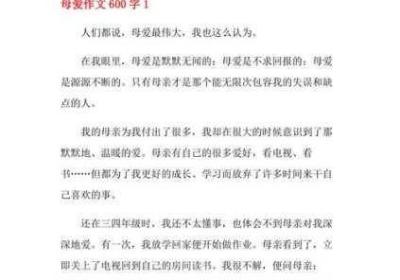 那一次母亲没有回绝我600字 哪一次什么没有什么仿写